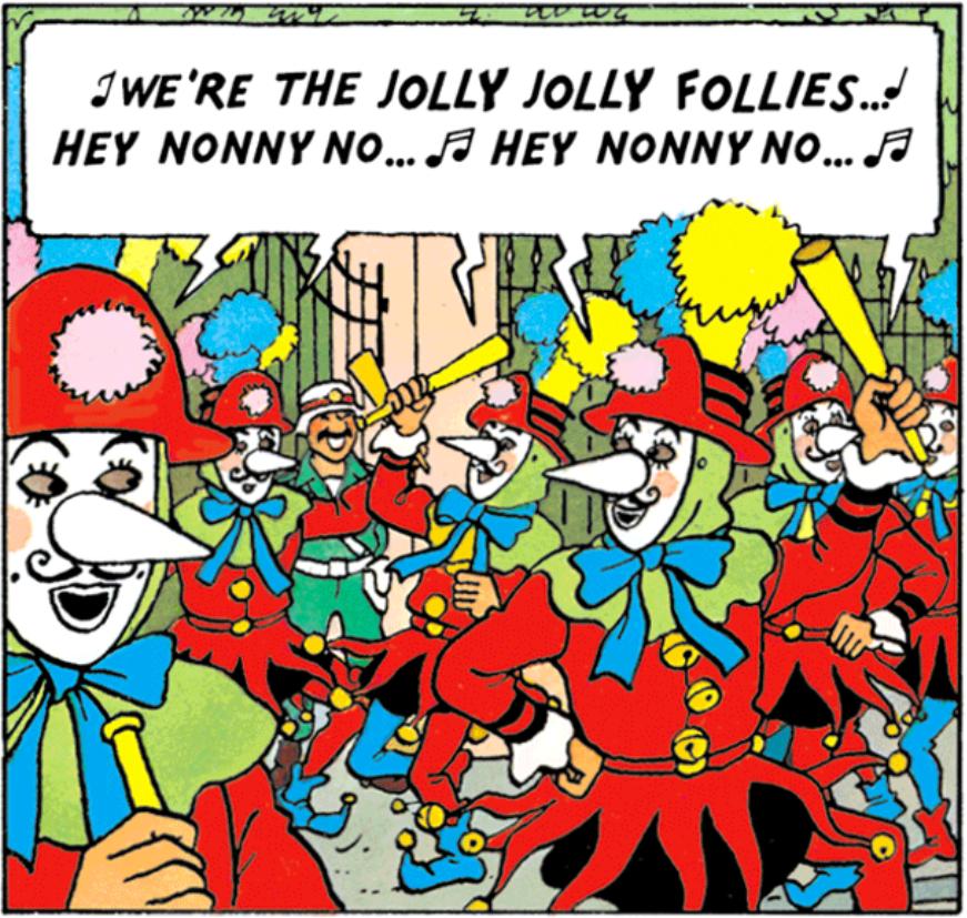 Les joyeux Turlurons et la carnaval dans Tintin et les Picaros